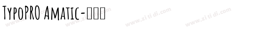 TypoPRO Amatic字体转换